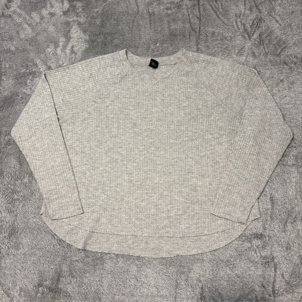 Wild Fable Waffle Knit Sweater Womens Medium Beige Crew‎ Neck Casual Cozy